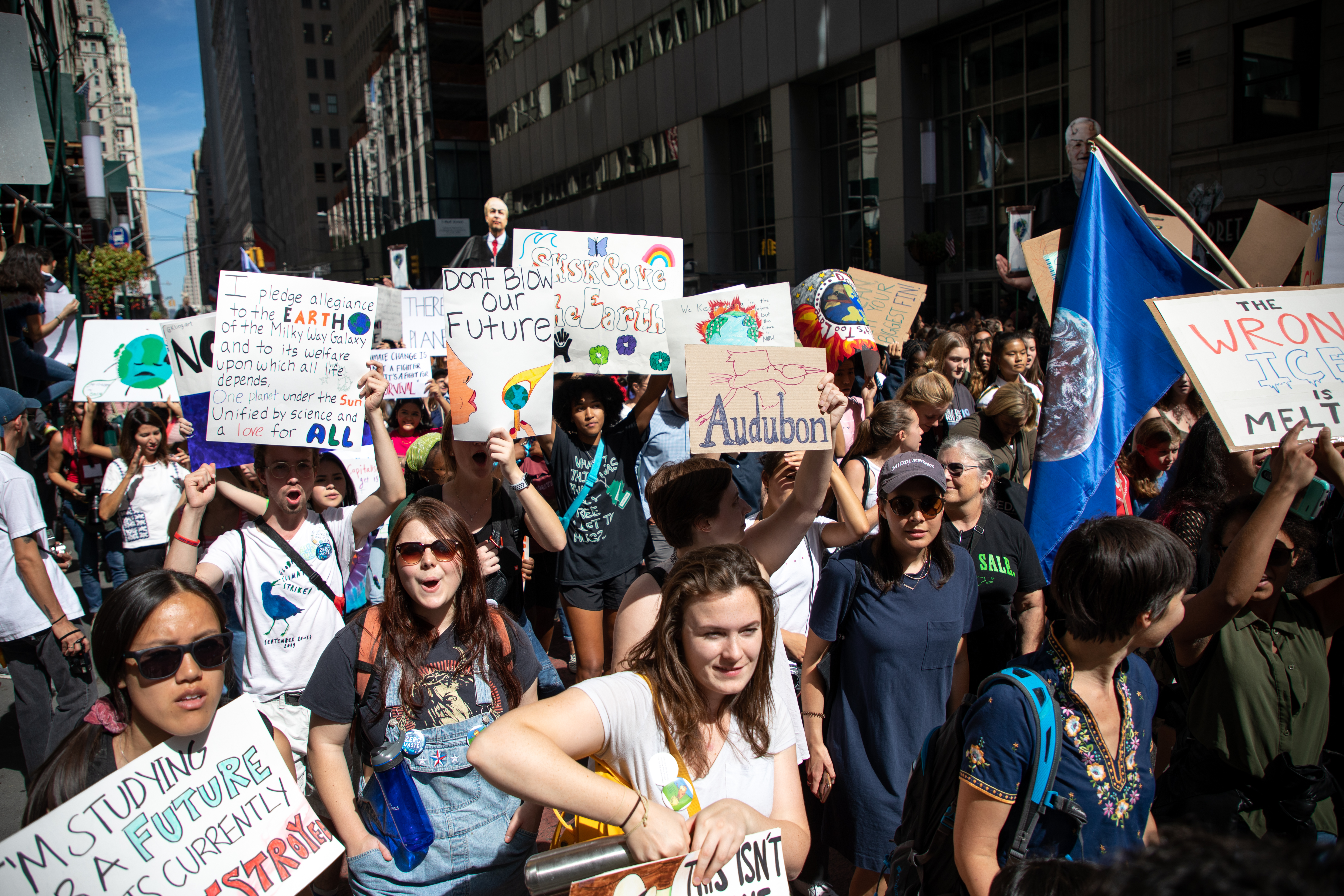 Photo features a Sandhill Crane, a large bird, standing on one leg with wings open.